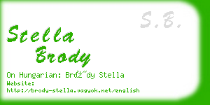 stella brody business card